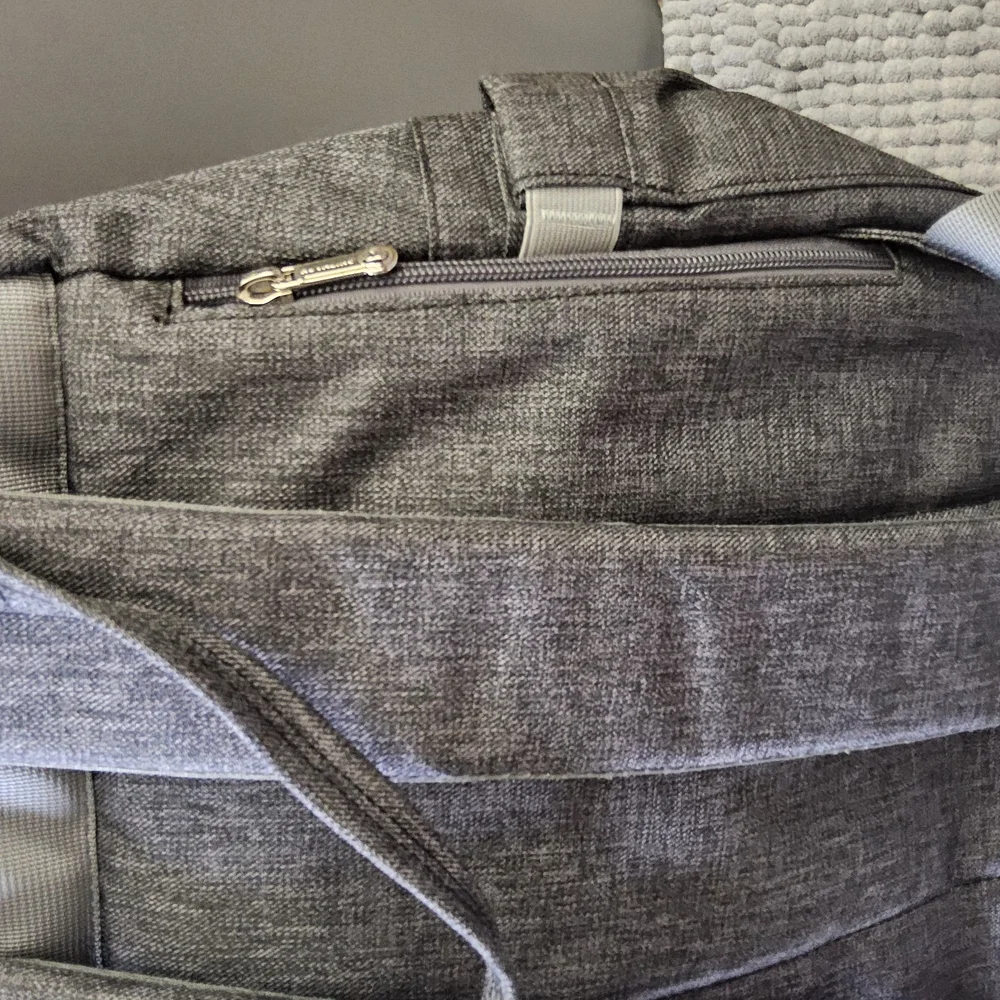 1 New Ruvalino Gray Baby Bag with Multiple Compartments